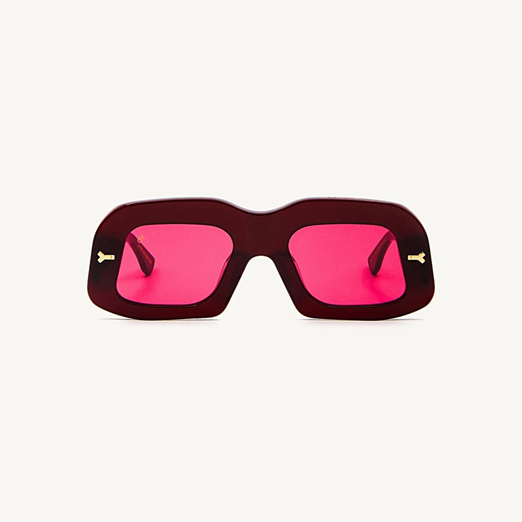 [EXPRESSIONIST_BURGUNDY_SUN] EXPRESSIONIST-SUN-BURGUNDY