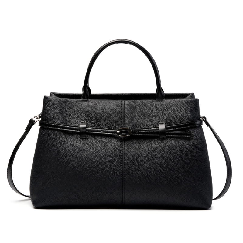 [2953_BLACK_TOP GRAINE LEATHER] MARIE BLACK TOP GRAINE LEATHER